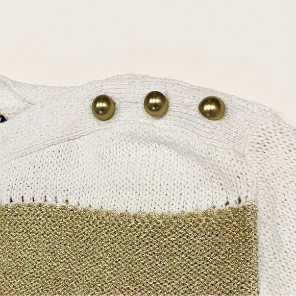 Holly & Whyte White Gold Stripe Sweater - Picture 3 of 10